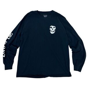 Zero Skateboards x Misfits Black Long Sleeve Shirt